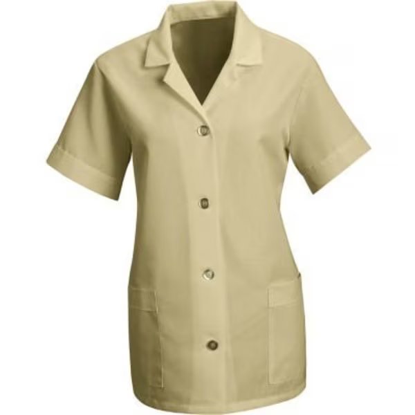 Red Kap¬Æ Women's Smock Loose Fit Short Sleeve Tan S - TP23, Vf Imagewear, Mfr#: TP23TNSSS